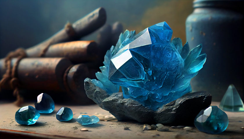 Blue Fluorite gemstone