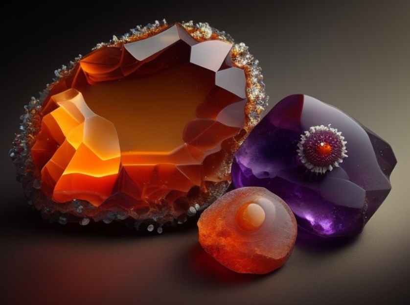 Carnelian and Amethyst together